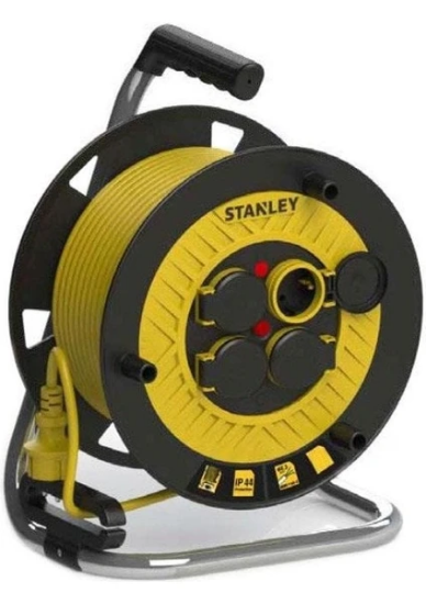 STANLEY MAKARALI SEYYAR KABLO SARI 3x1.5 50 MT resmi