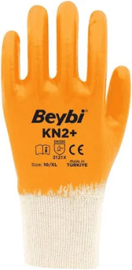 Beybi Kn2+ Pamuk Nitril Iş Eldiveni resmi